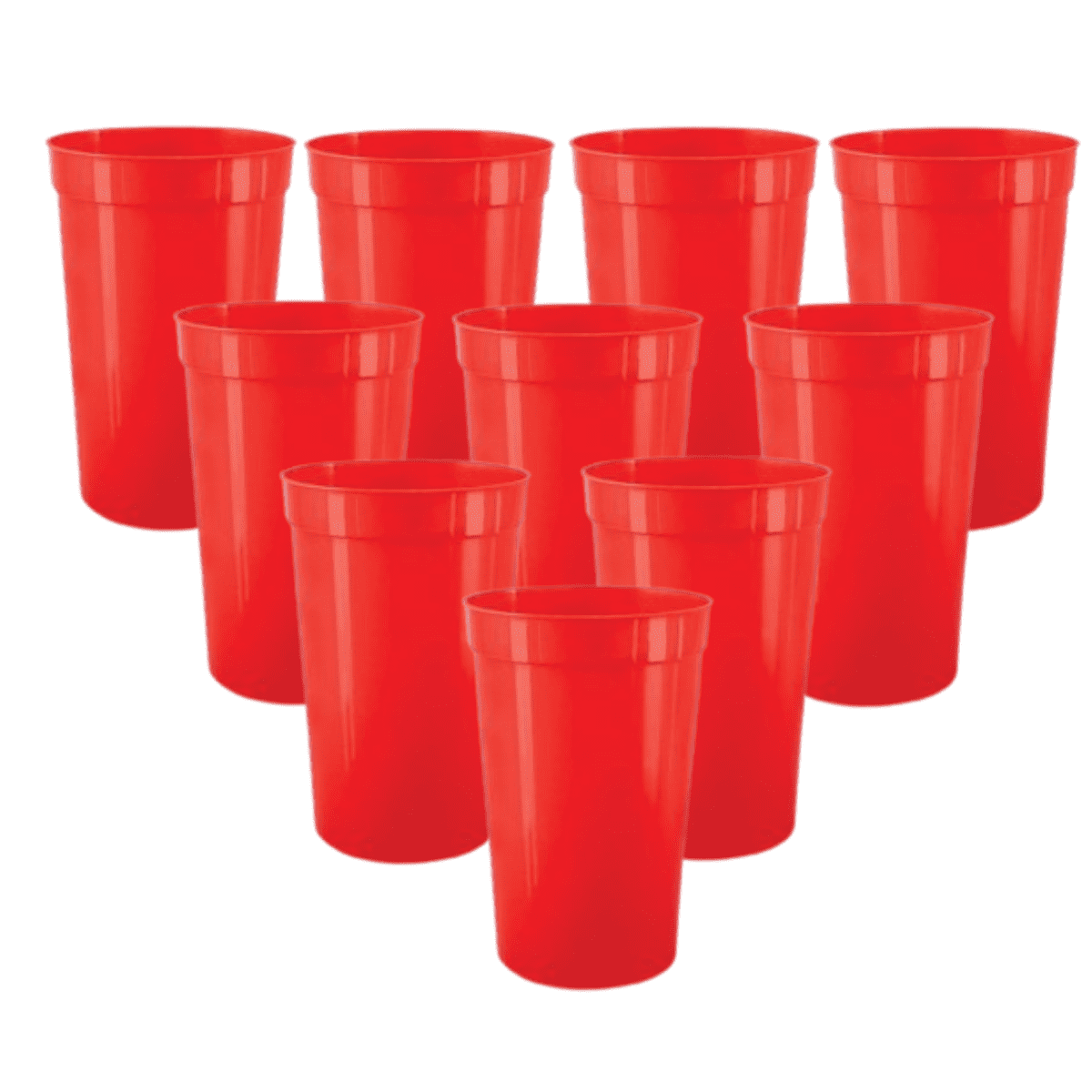 10Pcs / Set High Quality 450ML Red Disposable Plastic Cup Party