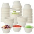 Samle Cups MODANU 100 Pcs Disposable Sauce Cups, 4 oz Dipping Sauce Cups ...