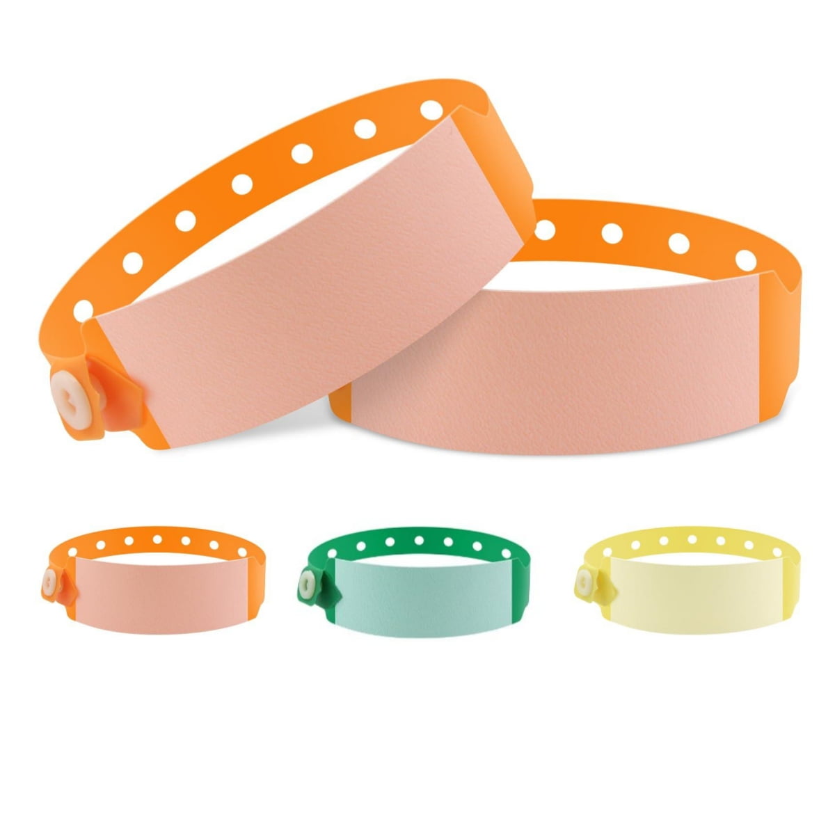 MODANU 100 Pcs Vinyl Wristbands Hospital Identification Bands