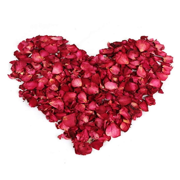 MODANU 150g Red Rose Petals Wedding Confetti, Dried Flower Petals for Bath, Soap, Candle Making, Tabletop Decoration, Mother's Day Gifts, Fragrance and Flower Girl Bridal