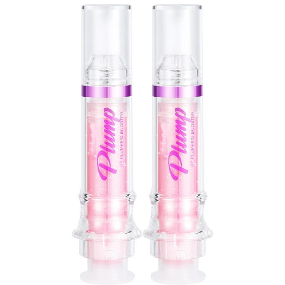 MODANU 2 Pack Lip Plumping Booster, Plumping Lip Oil with Chili Extract, Plump & Pout Lip Plumper, Slightly Spicy Lip Plumping Gloss, Fuller Lips Instantly, Hydrating, High-Shine (Pink Pearl)