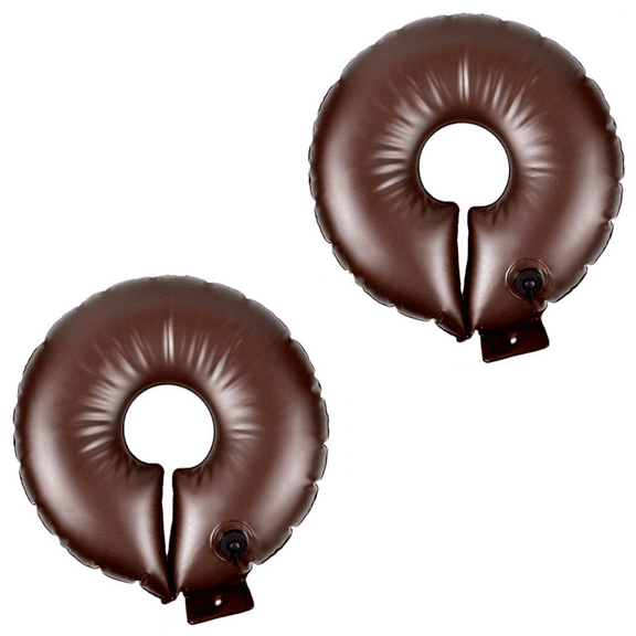 MODANU 2 Pack Tree Watering Ring - 23.6 inch 10 Gallons Tree Watering Bag Basic Water Saving Slow Release Root Water System for Tree Drip Irrigation, Brown