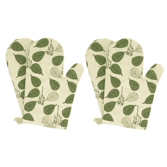 MODANU 2 Pairs Oven Mitts, Oven Gloves, Heat Resistant Oven Gloves Non-Slip Kitchen Oven Mitts, BBQ Gloves-Oven Mitts Infill Cotton Cooking Gloves for Grilling Cooking Baking