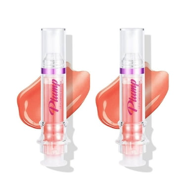 MODANU 2 Pcs Keiko Plump Serum, Keiko Lip Gloss, Lip Plumping Booster Lip Gloss, Lip Plumping Booster Plump, Plumping Lip Oil with Chili Extract - Fuller Lips Instantly, Natural Blush