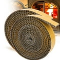 thumbnail image 1 of MODANU 2 Rolls Fireplace Tape Seal, 0.78" Width 78.7" Length Self-Adhesive Fiberglass Rope Seal Gasket Replacement Flat Wood Stove Door Gasket Rope for Fireplaces Wood Burning Stoves, 1 of 7