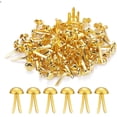thumbnail image 1 of MODANU 200Pcs Paper Brass Fasteners Brass Brads 0.3x0.6inch Round Fasteners for Craft Art Crafting DIY Supplies(Gold), 1 of 6