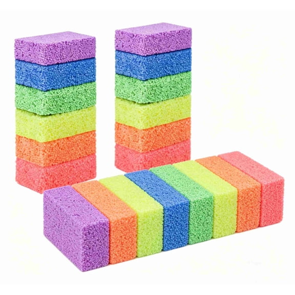 MODANU 24 Pcs Foam Clay Fun Foam for Toddlers Bright Colors Giant Foam Beads Play Kit for Kids, Classroom Educational Activity Toys Arts Crafts for Boys Girls, Multicolor