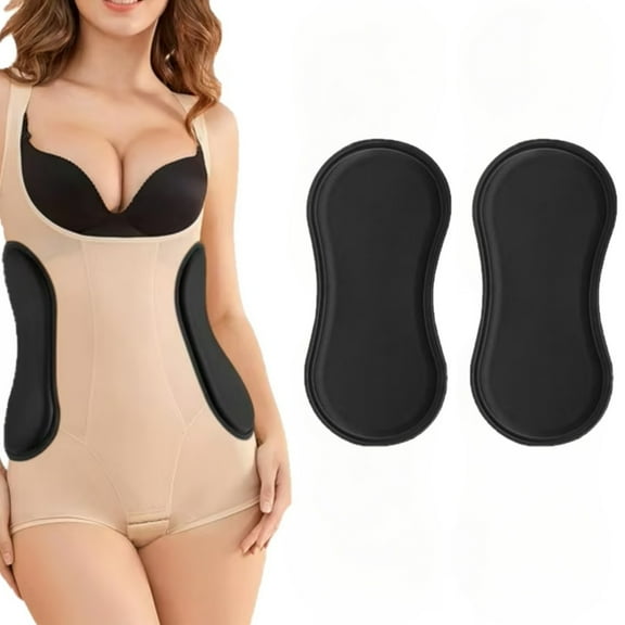 MODANU 2Pcs Abdominal Side Compression Boards, Sponge Material Lipo Foam Lateral Protectors( 11.81x5.51x0.47in, Black)