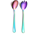 thumbnail image 1 of MODANU 2Pcs Salad Server Set, Stainless Steel Salad Serving Set with Titanium Colorful Plating, Salad Servers, Salad Spoon, Salad Fork (Colorful), 1 of 7