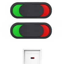 MODANU 2Pcs Vacant Occupied Sign for Bathroom, 3.9"x1.6" Slider Door Indicator, Door Restroom Sign Open Sign for Home Office Restroom Conference Hotels Hospital Tells, Black
