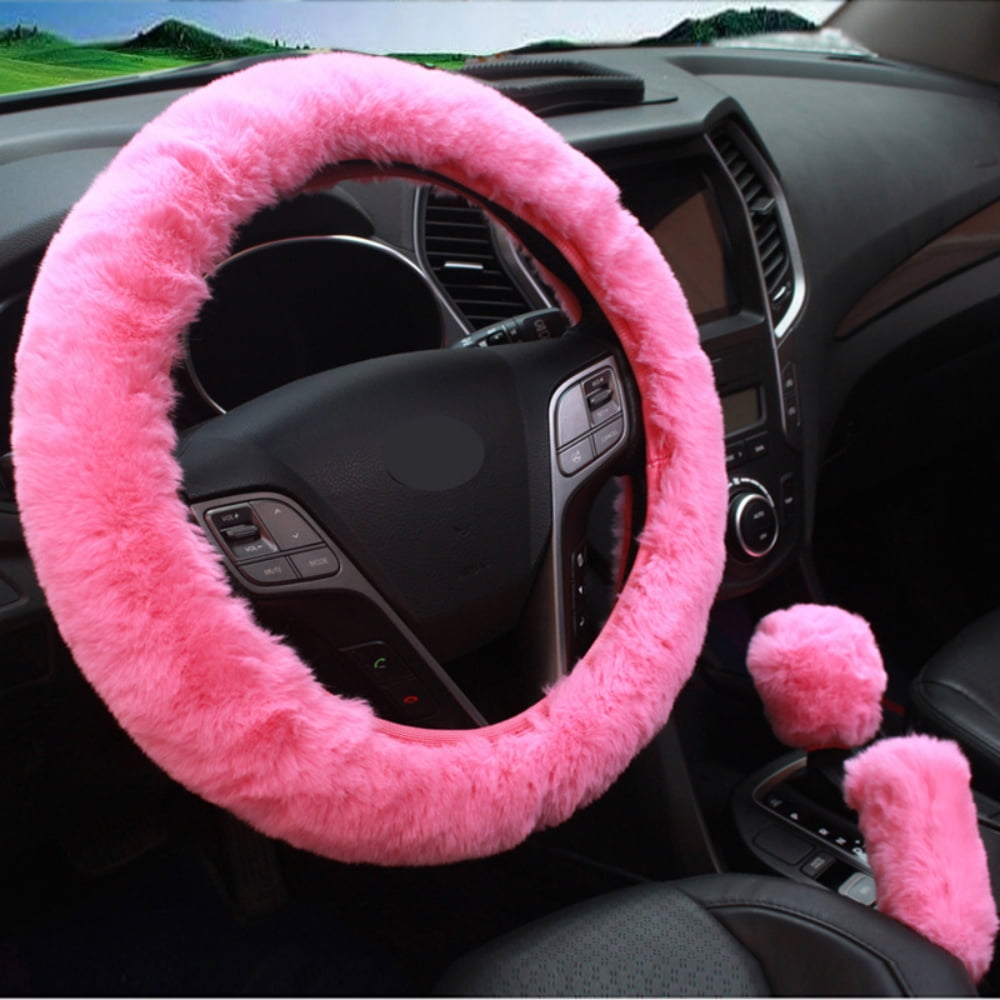 Amazon.com: KAFEEK Diamond Fluffy Microfiber Plush Steering