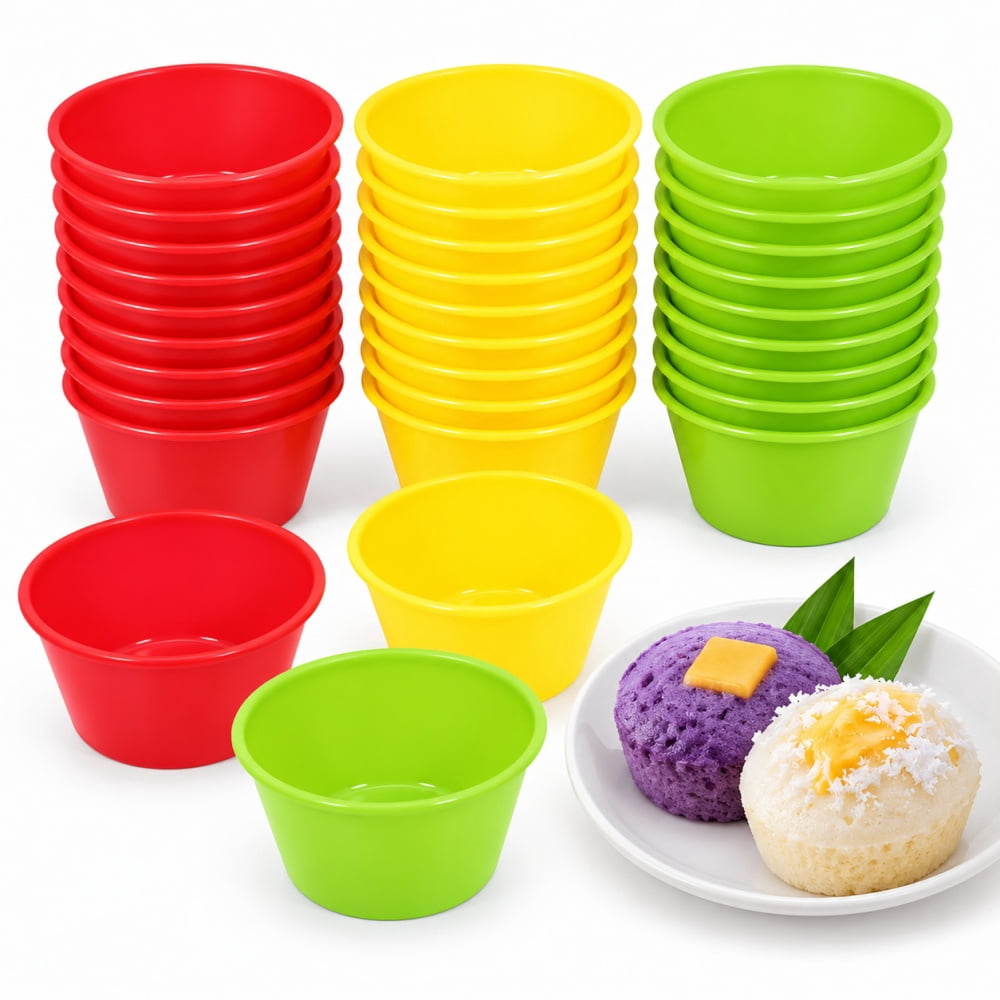 MODANU 30Pcs Silicone Mold Cups, 2.36 inch Non Stick Steamer Molds ...