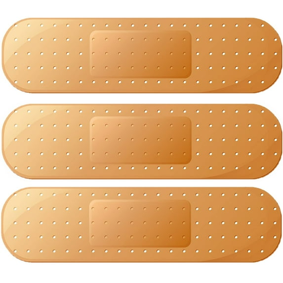 MODANU 3Pcs Car Bandaid Sticker, 10" x 2.76" Giant Car Bumper Sticker, Car Decal Vinyl Decal Sticker Bandaid Decal for Car SUV, Locker Refrigerator, Vehicle Window (Yellow)