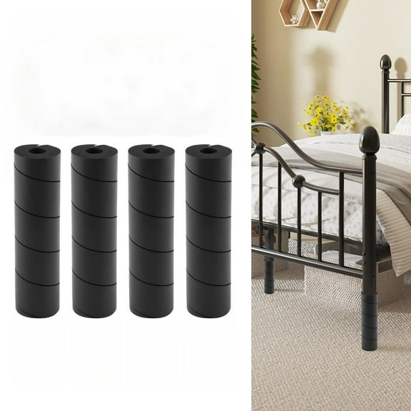 MODANU 4Pcs Bed Frame Leg Cover, Reusable Bed Frame Floor Protector, Flexible Toe Protector for Bed Frame Legs, Furniture Leg Protectors, Collision Guards Bed Frame Feet Protector