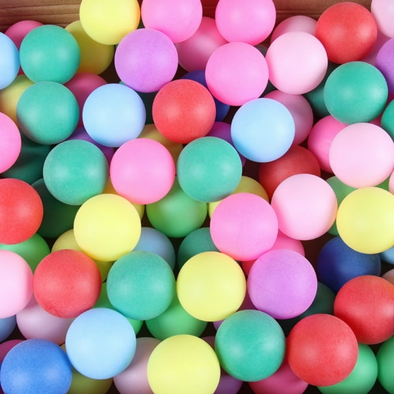 MODANU 50 Pcs Table Tennis Balls Ping Pong Balls 40 mm Entertainment Plastic Balls for Game Party Sports Activities Fun Games Handicrafts Pet Toy, Assorted Colors