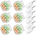 thumbnail image 1 of MODANU 6 Pcs Plastic Candy Jar with Lid for Candy Buffet with 6 Pcs Mini Acrylic Plastic Kitchen Scoop 7.7 oz Clear Candy Container Plastic Cookie Jar for Kitchen Counter, 1 of 7
