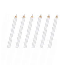 MODANU 6Pcs Fabric Pencils for Sewing, 8.75cm Water Soluble Sewing Fabric Maker, Tailors Chalk Pencil for Dressmakers DIY Crafts (White)