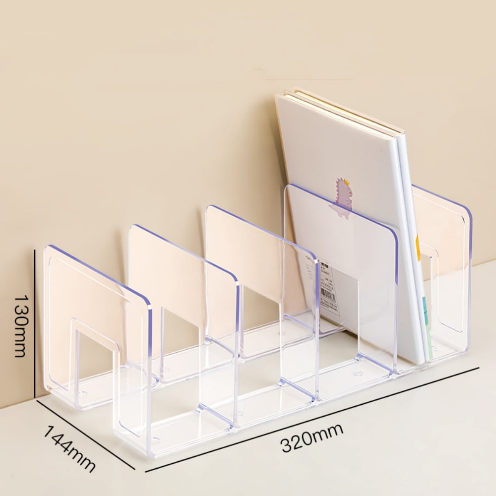 MODANU Acrylic File Sorter, Clear File Holder Acrylic Desk Organizer ...