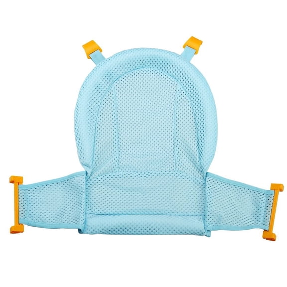 MODANU Adjustable Newborn Baby Bath Seat Support Net Bathtub Sling Shower Mesh - Bathing Cradle Rings Comfortable Non-Slip Bath Seat for TubBath Tub Excluded (Blue)