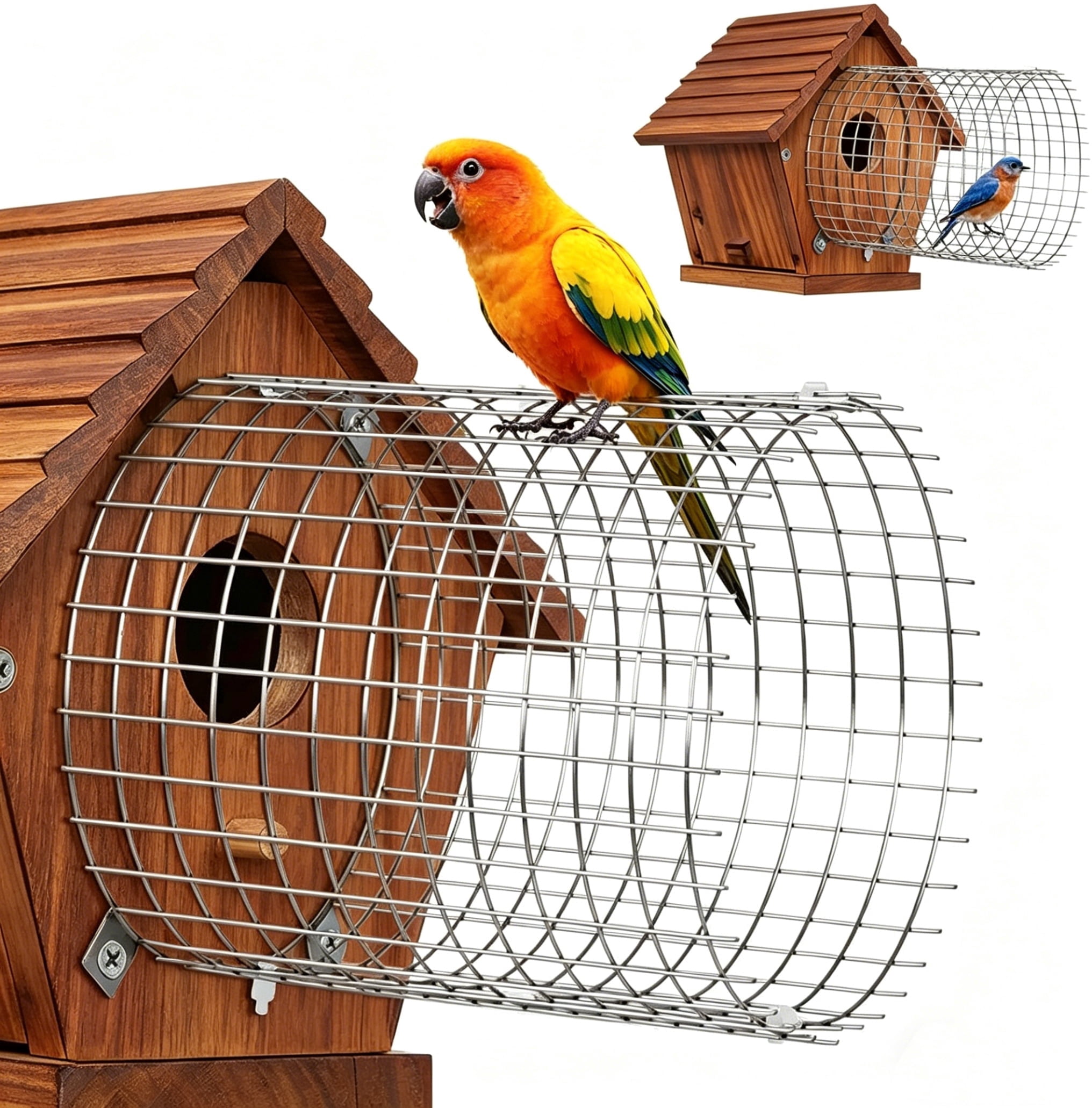 MODANU Bluebird House Protector Guard, Round Bird House Hole Protector ...