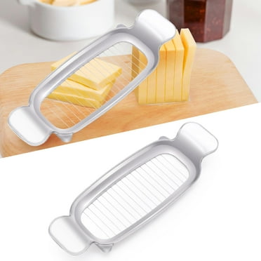MODANU Butter & Cheese Slice Cutter Stainless Steel Butter and Cheese Cutter Slicer with Ergonomic handle Portable Grip for Block Cheese, Fruit Baking