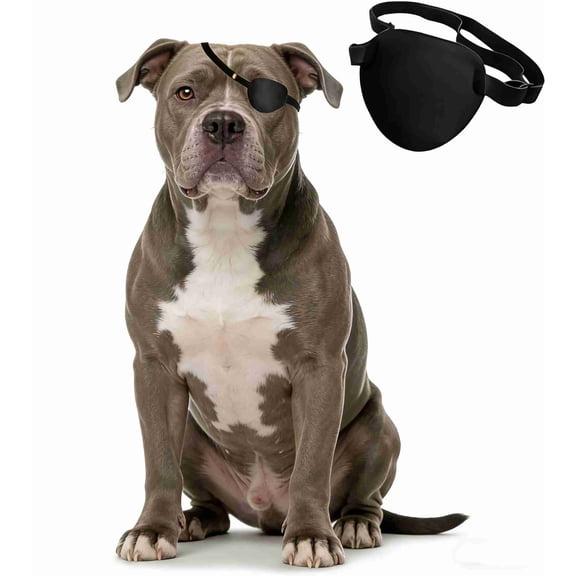 MODANU Dog Eye Patch Pirate Single Eyepatch Protective Eye Cover for Small Medium Large Dogs Cats with Eye Injuries and Wounds, Small Size
