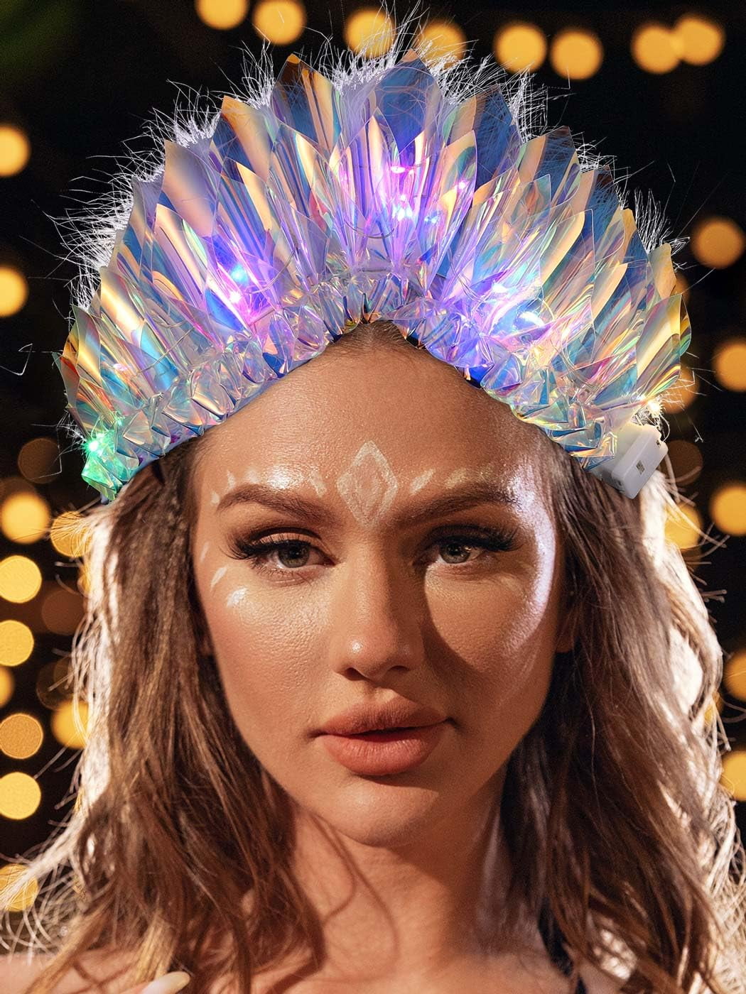 Luminous Tiara New Various Luminous Tiaras Crowns For Bride Blue Light LED  main image 3