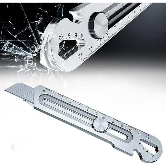 MODANU Multipurpose Utility Knife, Heavy-Duty Utility Knife Box Cutter, Retractable Snap Blade Utility Knife, Razor Knife Box Cutter Utility Knife Multitool