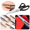 thumbnail image 1 of MODANU Pinking Shears for Fabric 9 inch Right and Left Handed Pinking Shears (Serrated 5mm, Black), 1 of 6