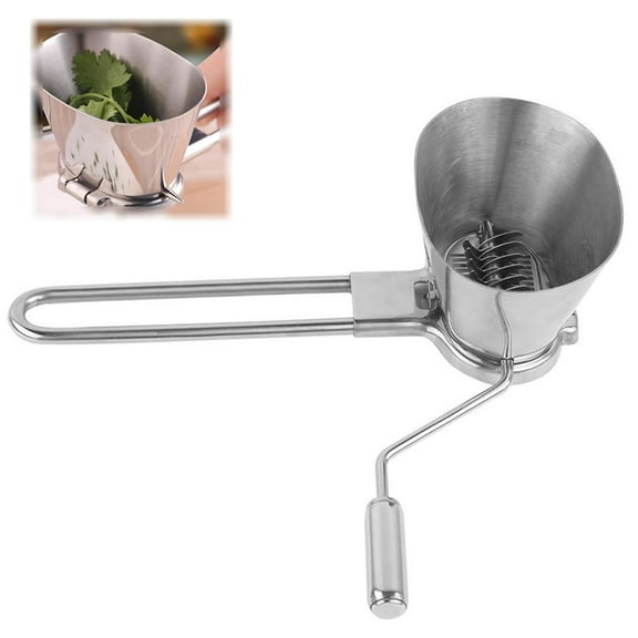 MODANU Stainless Steel Parsley Shredder Vegetable Cutter Manual Herb Grinder Chopper for Vegetable Spice Grater Kitchen Gadgets