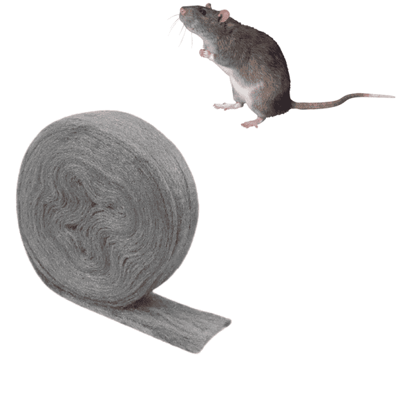 MODANU Steel Wool Mice Control, 3 inch × 13 ft Steel Wool Roll, Fill Fabric DIY Kit for Holes, Wall Cracks, Pipeline, Vents in Garden and House