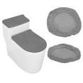 thumbnail image 1 of MODANU Toilet Lid Cover and Toilet Tank Lid Cover, Stretch Super Soft Toilet Protector Cover Fits Most Toilet Tanks and Lids, Grey, 1 of 6