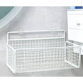 thumbnail image 1 of MODANU Wire Wall Grid Basket Hanging Display Shelf Metal Grid Panel Accessories, White, 1 of 6