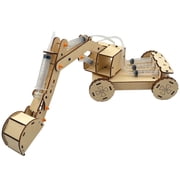 MODBOX DIY Hydraulic Bucket Loader - Wood Building Craft Kit, Toy Machine Vehicle Assembly, Engineering-Mechanics-Physics, Play & Learn, STEM Kids 8+