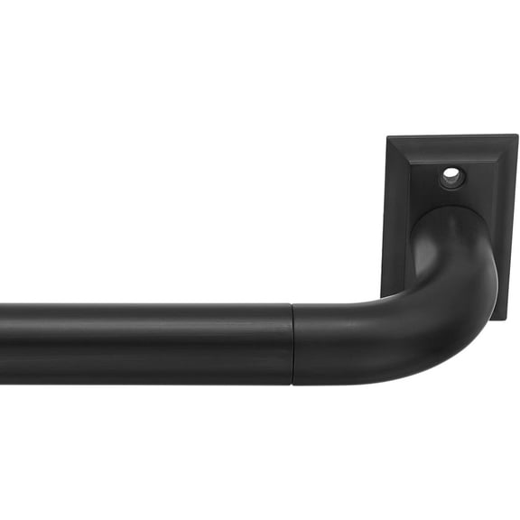 MODE Room Darkening Adjustable Blackout Curtain Rod Set, Fits 24” to 84” Windows