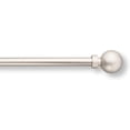thumbnail image 1 of MODE Simplicity Single Adjustable Curtain Rod Set with Modern Ball Finials, Fits 24” to 60” Windows, 1 of 6