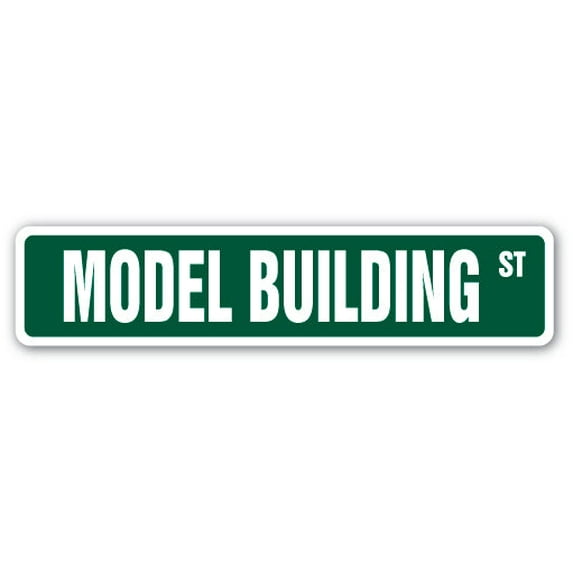 MODEL BUILDING Street Sign hobby lover boats plans ships | Indoor/Outdoor | 24" Wide