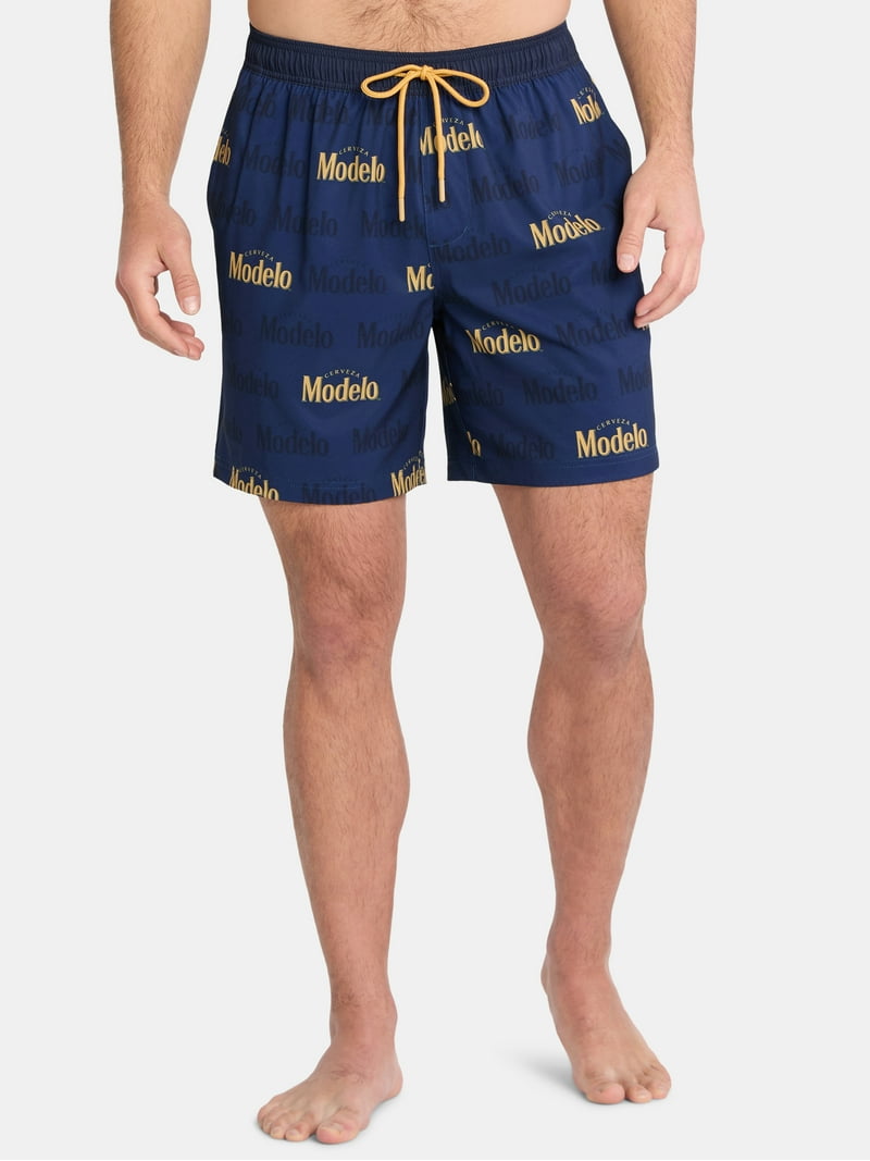 Modelo Beer Men's Big Men's Board Shorts Swim Trunks,