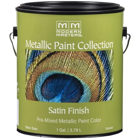 1 gal Modern Masters ME660 Pharaohs Gold Metallic Paint Collection, Satin Water-Based Decorative Metallic Paint
