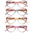 thumbnail image 1 of MODFANS 4-Pack Blue Light Blocking Reading Glasses Women,Spring Hinge Computer Readers,Anti UV Cateye Eyeglasses +2.75 For Ladies, 1 of 5