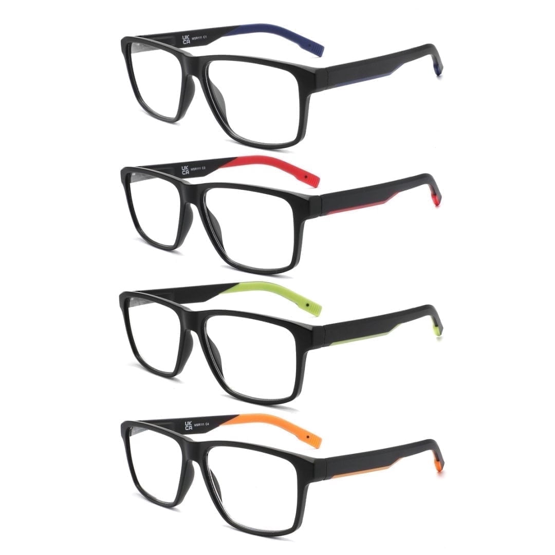 Eyekepper 5 Pack Reading Glasses - Vintage Sun Readers With Spring Hinge, +2.50 Strength