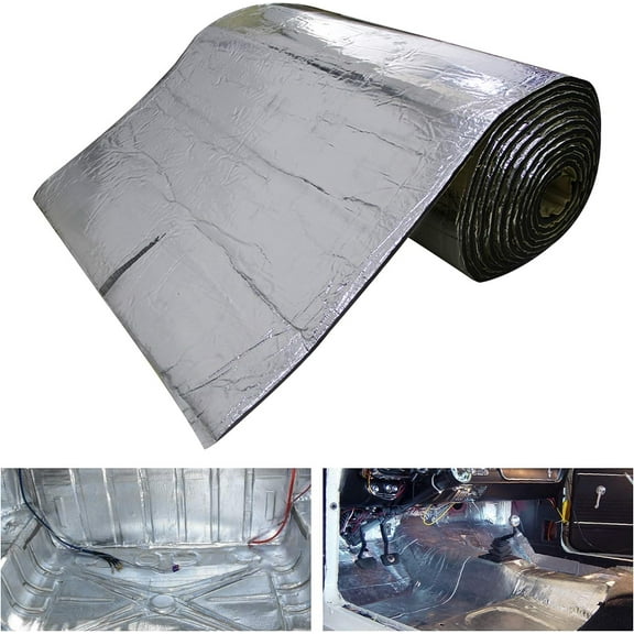 MODIGT 10mm 21.53sqft 40inch x 80inch Automotive Heat Shield Mat Sound Deadener Mat Noise & Dampening Heat Insulation Mat Application for Car Hood Dynamat Ceiling Door