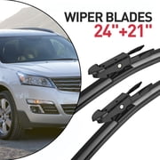 MODIGT Windshield Wiper Blades Pinch Tab 24+21 for Chevrolet Traverse 2012-2017