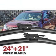 MODIGT Windshield Wiper Blades Pinch Tab 24+21 for PONTIAC G6 2005-2010
