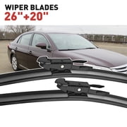 MODIGT Windshield Wiper Blades Pinch Tab 26+20 for Ford Taurus 2010-2019