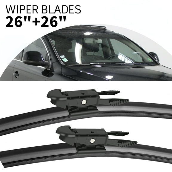 MODIGT Windshield Wiper Blades Pinch Tab 26"+26" for Ford Fusion 2013-2020