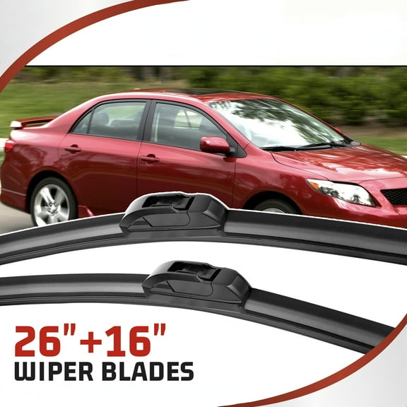 MODIGT Windshield Wiper Blades U/J Hook 26"+16" for INFINITI G35 2008 G25 2011| INFINITI G37 2008-2013