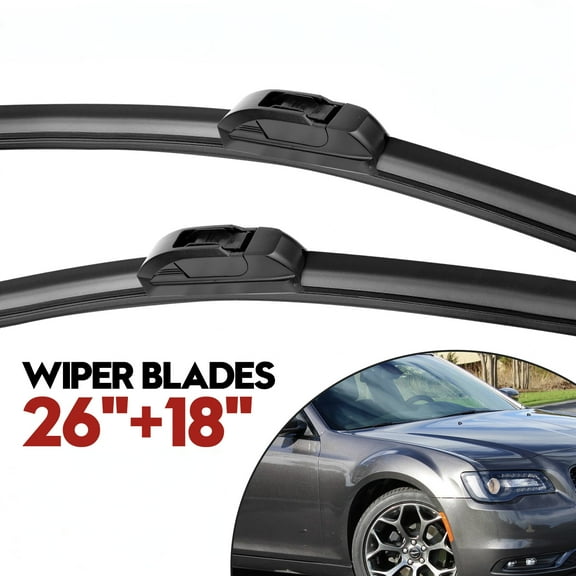 MODIGT Windshield Wiper Blades U/J Hook 26"+18" for 2016-2019 Chevrolet Malibu|2013-2015 Dodge Dart|2008-2018 Dodge Grand Caravan