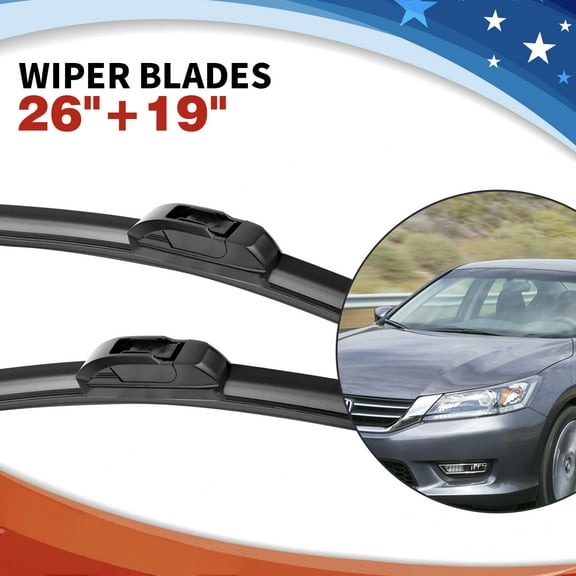MODIGT Windshield Wiper Blades U/J Hook 26"+19" for Nissan Murano 2003-2005,Nissan Quest 2011-2014,Tesla 3 2017-2023