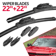 thumbnail image 1 of MODIGT Windshield Wipers 22"+22" Replacement for Chevrolet Avalanche 2000-2013, Chevrolet Impala 2013-2006 Premium All-Season Automotive Windshield Wiper Blades, 1 of 7